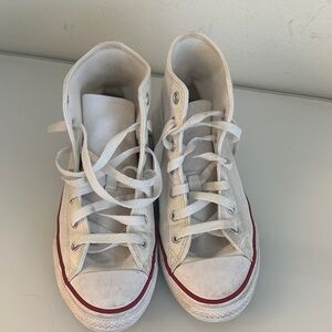 Kids Chuck Taylor All Star High-Top Canvas Sneakers with Red Accent